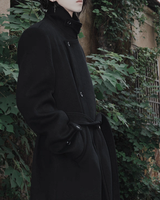 スタンドカラーウールモードコート mf3559