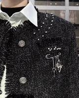 【2.18新作】フリンジモードツイードジャケット mf3670