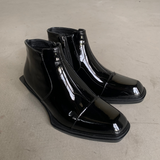 Split-toe mode leather boots mf3636