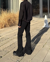 【3.6新作】モードドレープタイデザインシャツ mf3682