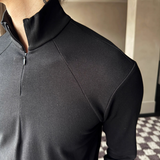 ジップアップハイネックカットソー mf3530