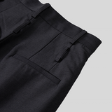 MODEFREAKのダブルベルトハイウエストスラックス mf3528の画像