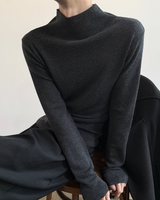 【1.5新作】ピュアウールハイネックニット mf3617