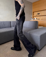 하이 웨스트 플레어 모드 팬츠 mf3676