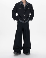 【2.13新作】ツーピースメタルボタンモードジャケット mf3665