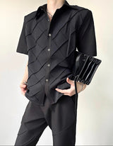 MODEFREAKのダイヤプリーツモードシャツ mf3390の画像