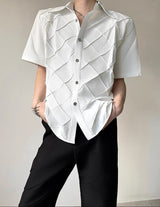 MODEFREAKのダイヤプリーツモードシャツ mf3390の画像