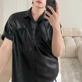 MODEFREAKのモードレザーシャツ mf3394の画像