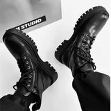 MODEFREAKのジップアップレザーマーティンブーツ mf2770の画像