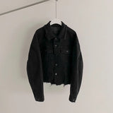 ダメージデニムジャケット mf2804