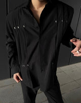 MODEFREAKのタックデザインモードシャツ mf2820の画像