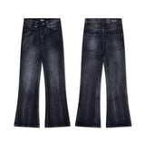 MODEFREAKのスタイルアップフレアデニムパンツ mf2850の画像