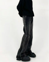 MODEFREAKのスタイルアップフレアデニムパンツ mf2850の画像