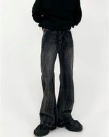 MODEFREAKのスタイルアップフレアデニムパンツ mf2850の画像