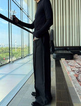 MODEFREAKのセンターラインドレープスラックス mf3018の画像