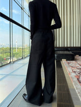 MODEFREAKのセンターラインドレープスラックス mf3018の画像