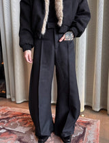 MODEFREAKのセンターラインドレープスラックス mf3018の画像