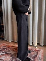 MODEFREAKのセンターラインドレープスラックス mf3018の画像