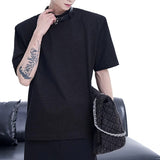 MODEFREAKのハイネックバックルデザインTシャツ mf3266の画像