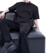 MODEFREAKのハイネックバックルデザインTシャツ mf3266の画像