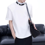 MODEFREAKのハイネックバックルデザインTシャツ mf3266の画像