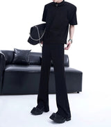 MODEFREAKのハイネックバックルデザインTシャツ mf3266の画像