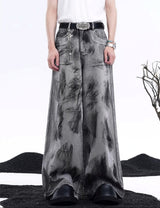 MODEFREAKのルーズウォッシュドモードサマーデニムパンツ mf3267の画像