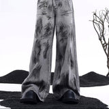 MODEFREAKのルーズウォッシュドモードサマーデニムパンツ mf3267の画像