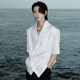 MODEFREAKのアシンメトリーサマーホワイトジャケット mf3370の画像