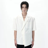 MODEFREAKのアシンメトリーサマーホワイトジャケット mf3370の画像