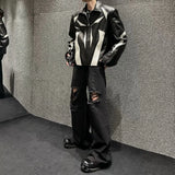 MODEFREAKのフレアダメージデニムパンツ mf2945の画像