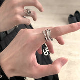 MODEFREAKのウェーブシルバーリング mf2662の画像1