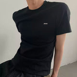 MODEFREAKのシンプルロゴハイネックスリムTシャツ mf3417の画像