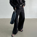 MODEFREAKのドレープフレアモードスラックス mf3222の画像