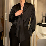 MODEFREAKのサテンタッチタイデザインシャツ mf3511の画像