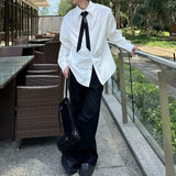 モノトーンタイデザインモードシャツ mf3102