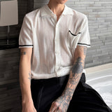 MODEFREAKのシースルーモノトーンラインポロトップス mf3314の画像