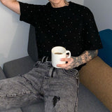 MODEFREAKのポルカドットモノトーンTシャツ mf2586の画像