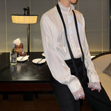 MODEFREAKのレースサテンクラシカルシャツ mf3310の画像