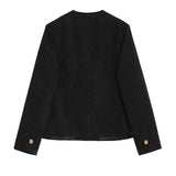 MODEFREAKのクラシカルノーカラーツイードジャケット mf2808の画像