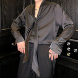 MODEFREAKのサテンタッチタイデザインシャツ mf3511の画像