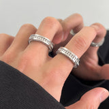 MODEFREAKのクリスタルシルバーシンプルリング mf2911の画像