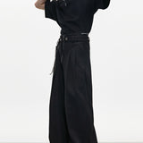 MODEFREAKのウエストデザインモードスラックス mf3385の画像