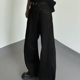 MODEFREAKのハイウエストスケッチデニムパンツ mf3303の画像