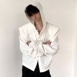 MODEFREAKのフードデザインモードシャツジャケット mf2795の画像