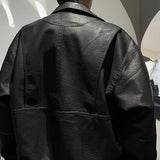 MODEFREAKのルーズシルエットレザージャケット mf2862の画像