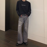 MODEFREAKのウォッシュドダメージデザインデニムパンツ mf3318の画像