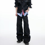 MODEFREAKのクロコバイカラーデニムパンツ mf3491の画像