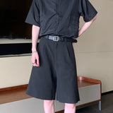 MODEFREAKのブラックモードハーフパンツ mf2660の画像1