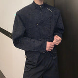 MODEFREAKのエンボスアシンメトリーハイネックシャツ mf2902の画像